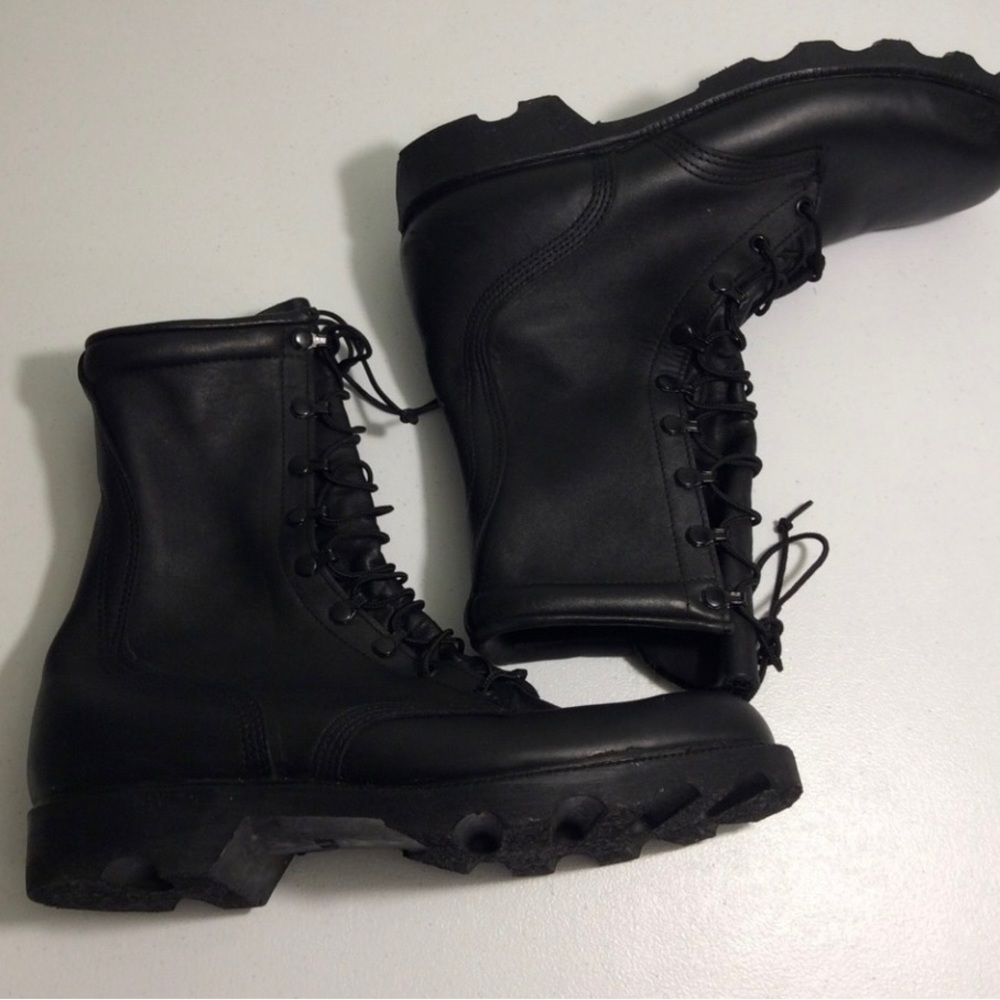 Altama Black Leather Combat Boots Size 12R